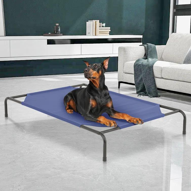 Tucker Murphy Pet™ Cooling Elevated Dog Bed, Portable Raised Pet Cot with Breathable Fabric and Alloy Steel Frame