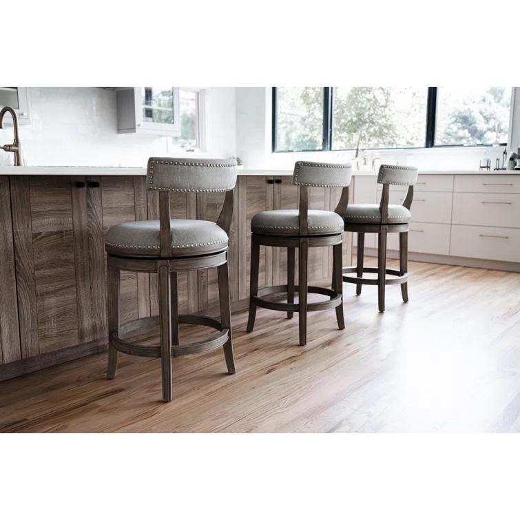 Maven Lane Maven Lane Alexander Stool with Fabric Upholstery