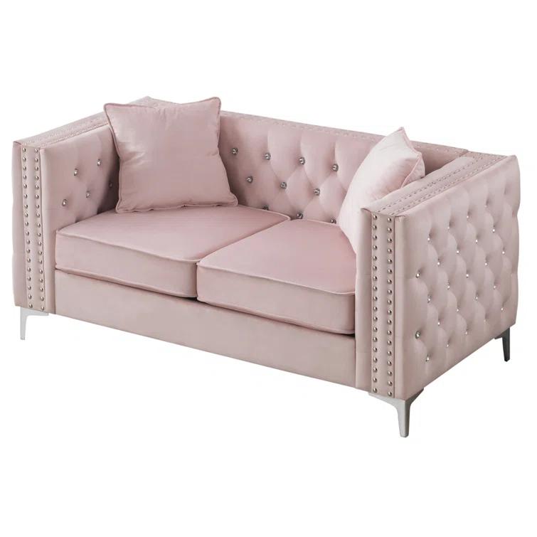 Glory Furniture Tina 63'' Velvet Loveseat