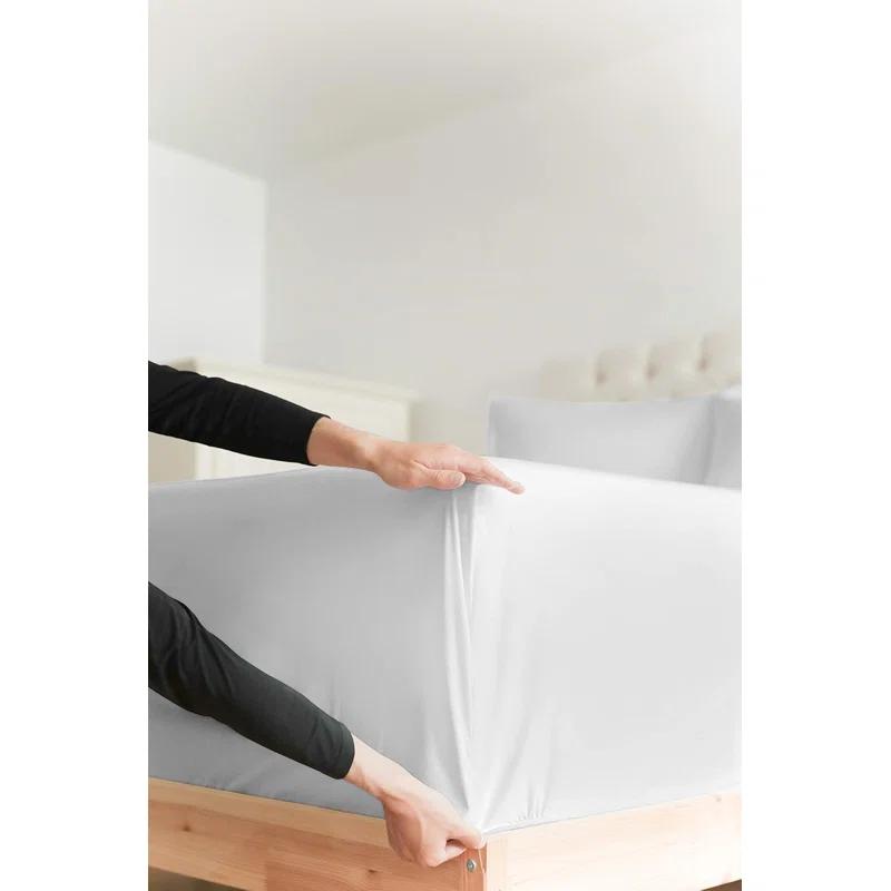 Hotel Quality 100% Cotton Fitted Sheet 18" - 24" Inch Extra Deep Pocket