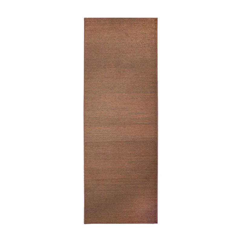My Magic Carpet Solid Espresso Flatweave Brown Area Rug