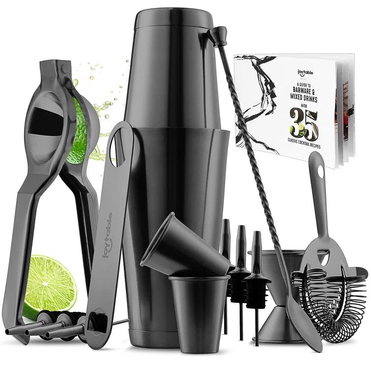 Joytable Joytable Stainless Steel Cocktail Shaker Bar Set