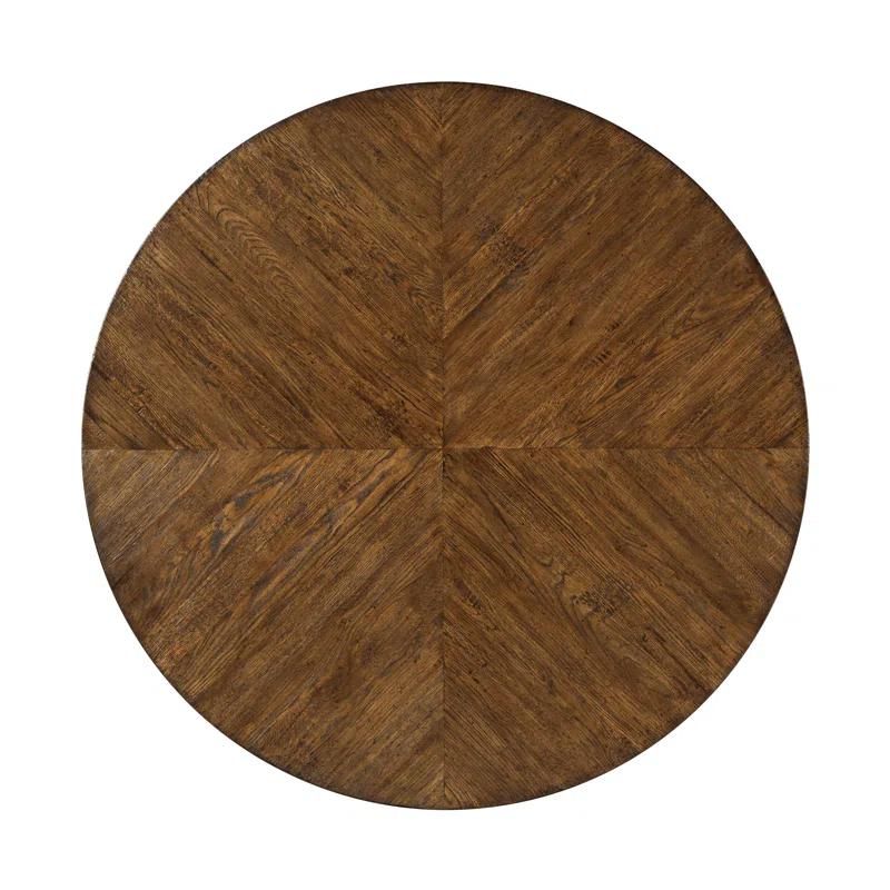 Nova Oak Round Solid Wood Base Dining Table