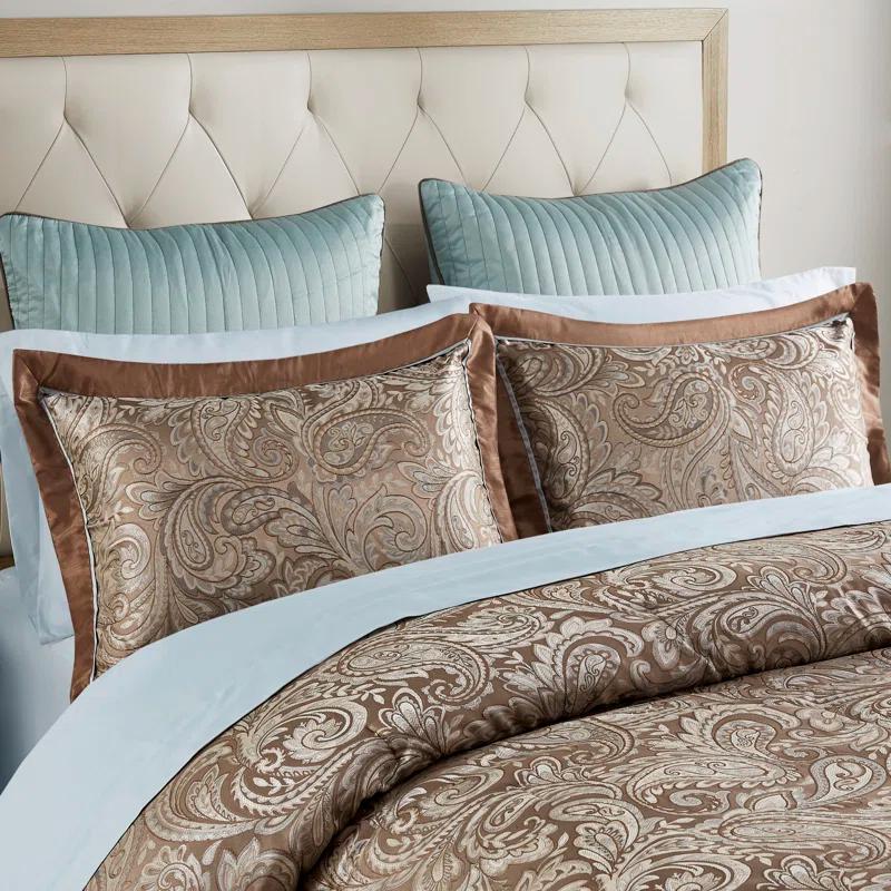 Madison Park Aubrey 12 Piece Comforter Set with Cotton Bed Sheets