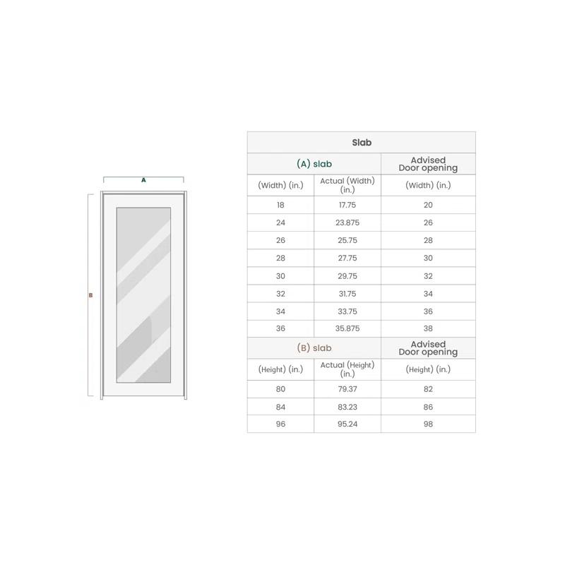 Belldinni Optima Paneled Manufactured Wood Prefinished Standard Door Slab