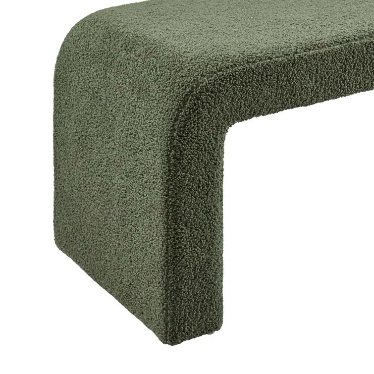 Everly Quinn Steve Boucle Waterfall Bench