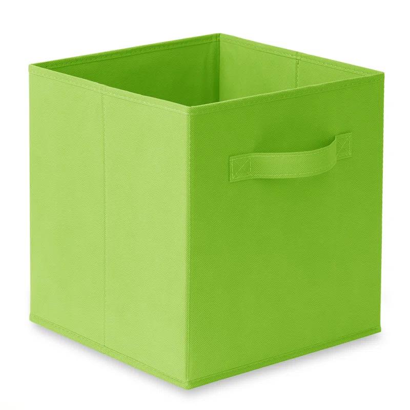 Casafield 10.5" L x 10.5" W x 11" H Collapsible Fabric Cube Storage Bins (Set of 6)