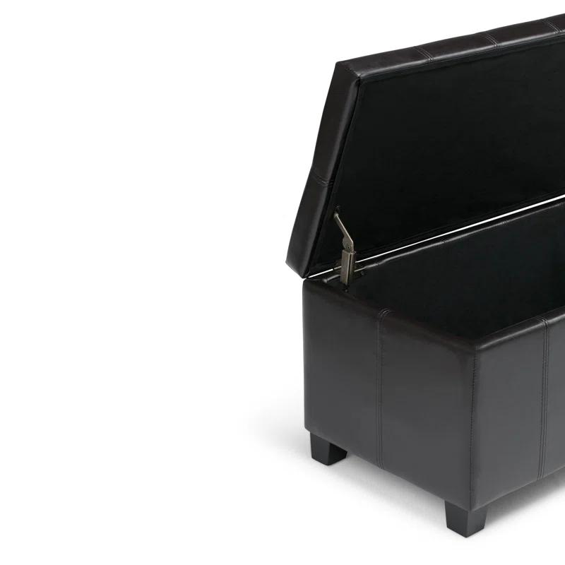 Dover Faux Leather Ottoman
