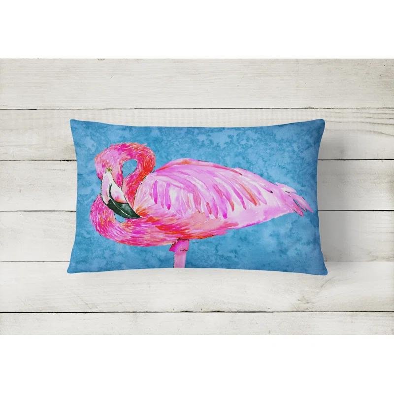 Caroline's Treasures Flamingo Indoor/Outdoor Throw Pillow