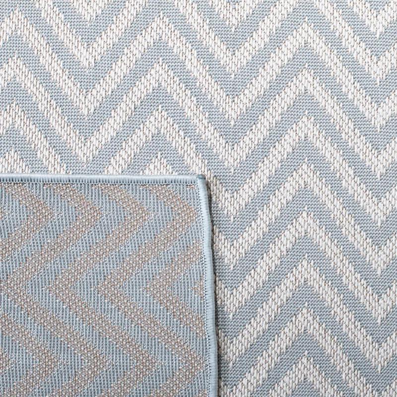Martha Stewart Indoor Outdoor Performance Machine Washable Chevron Rug