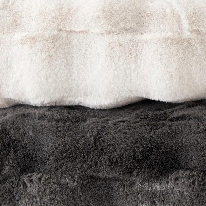 Madison Park Vivienne Faux Fur Throw