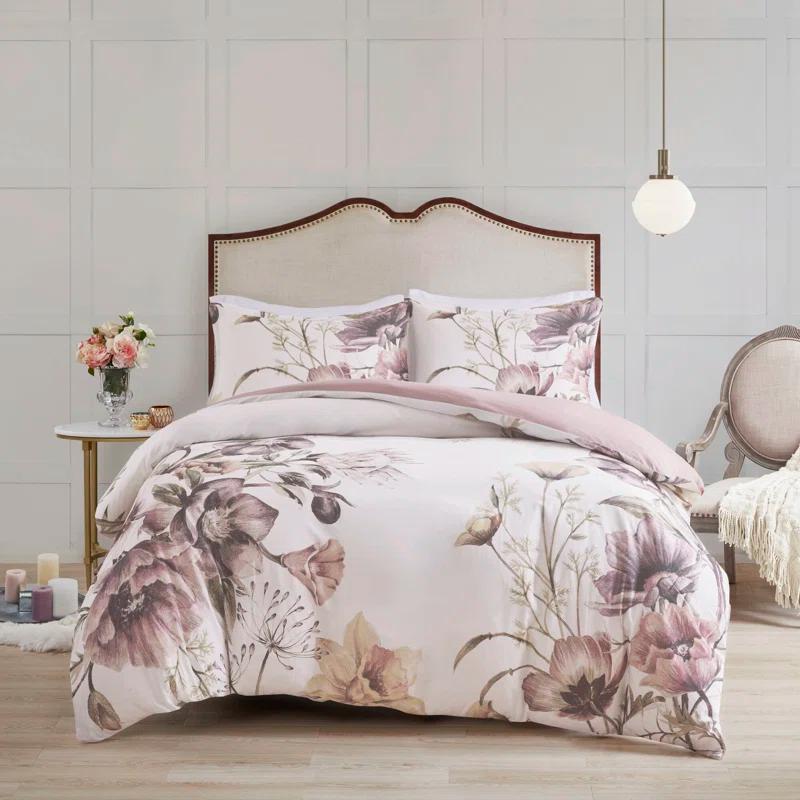 Cassandra 3 Piece Cotton Duvet Cover Set