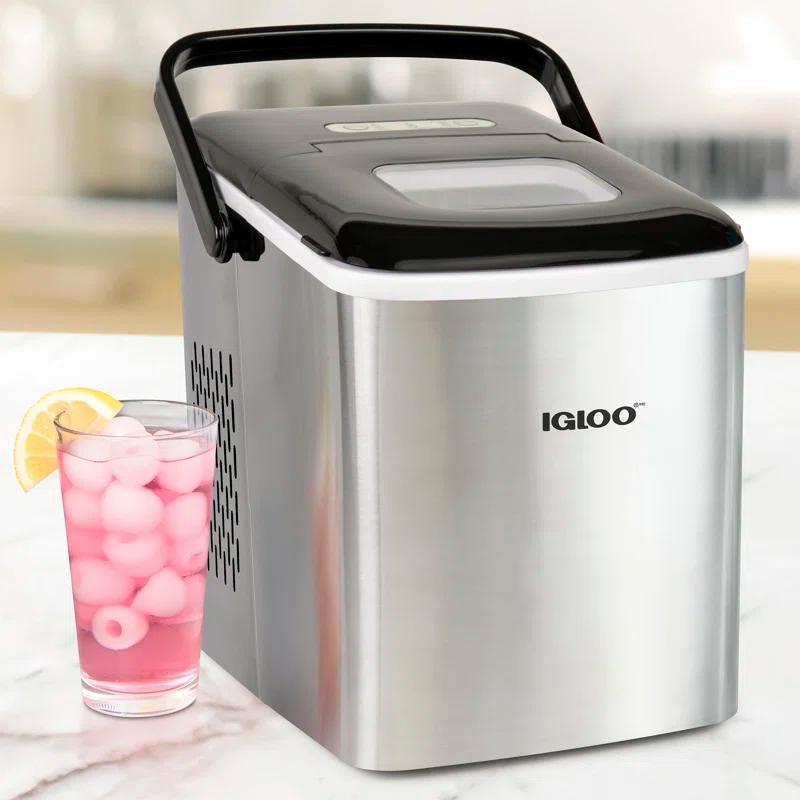 Igloo Igloo 26-Pound Automatic Self-Cleaning Portable Countertop Ice Maker Machine With Handle
