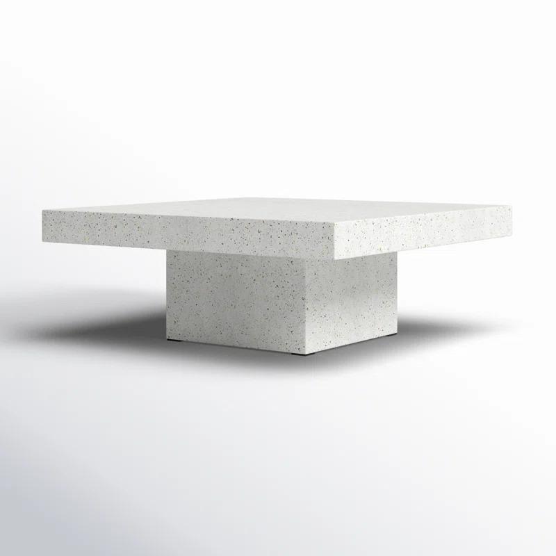 Kareen Concrete Pedestal Coffee Table