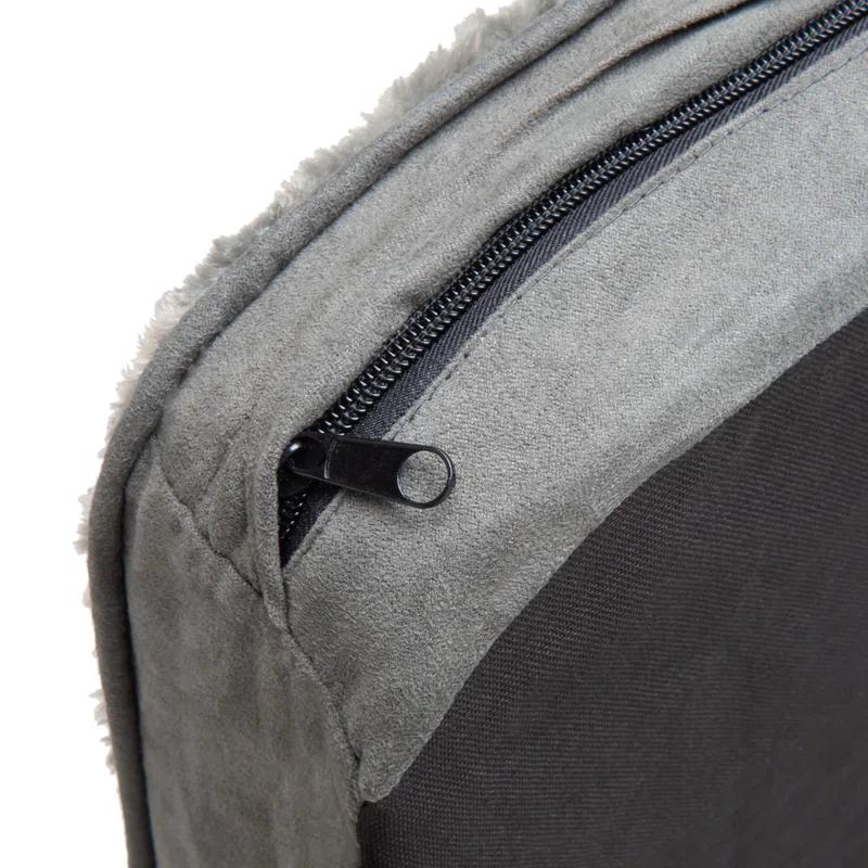 FurHaven Ultra Plush Faux Fur & Suede Orthopedic Foam Deluxe Mattress Dog Bed