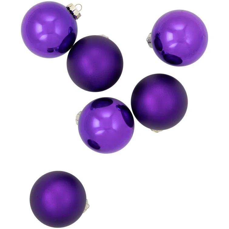 Northlight Seasonal Glass Ball Christmas Ornament (Set of 6)