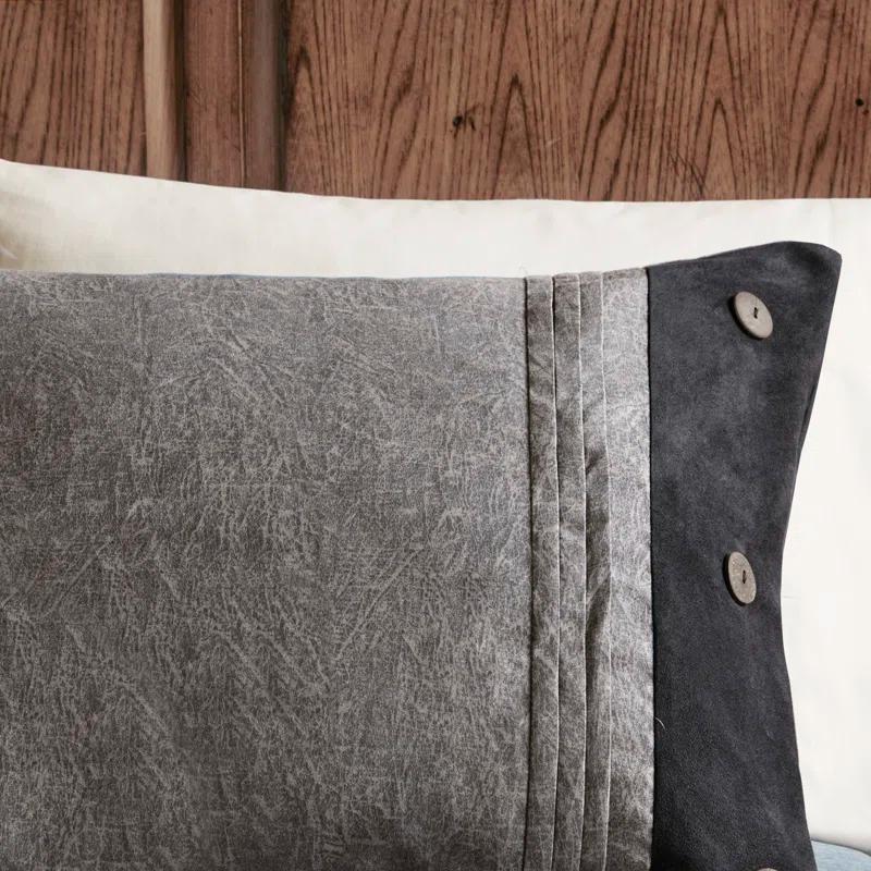 Madison Park Boone 7 Piece Faux Suede Comforter Set