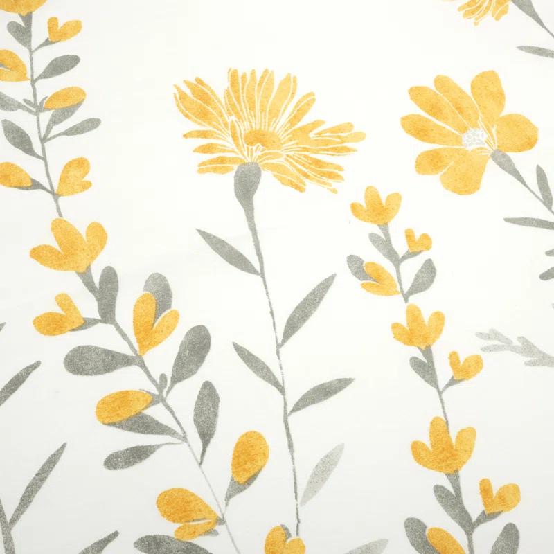 Lush Decor Yellow/Gray Cotton 3 Piece Duvet Cover Set