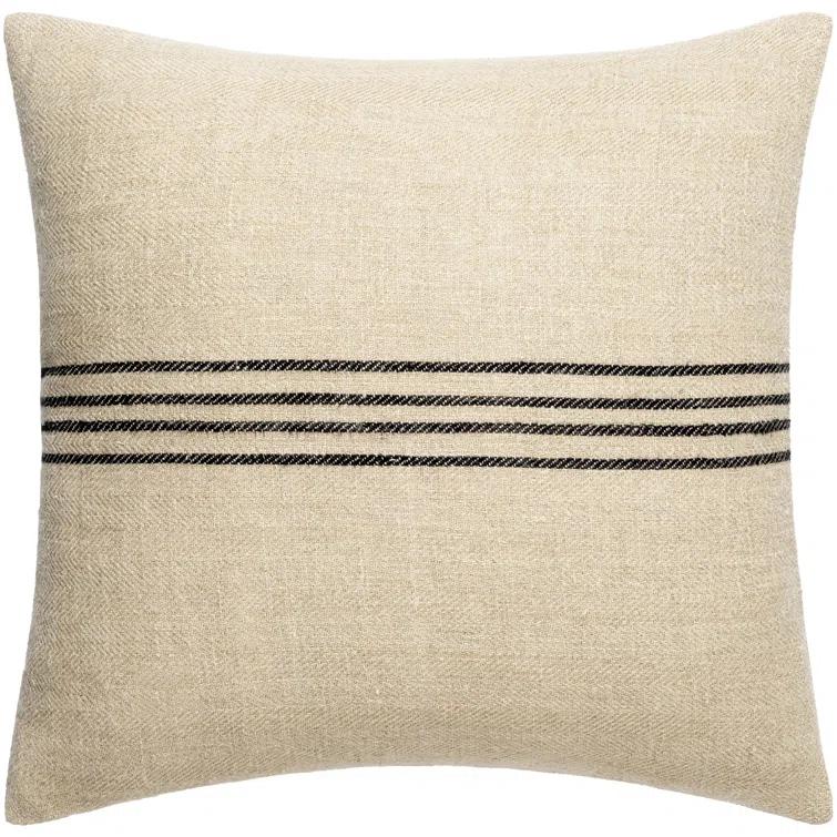 Becki Owens x Livabliss Becki Owens x Livabliss Brett Striped Linen Reversible Throw Pillow