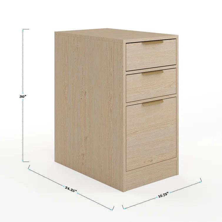 Martha Stewart Martha Stewart Kayden Home Office Modular 3 Drawer File Cabinet