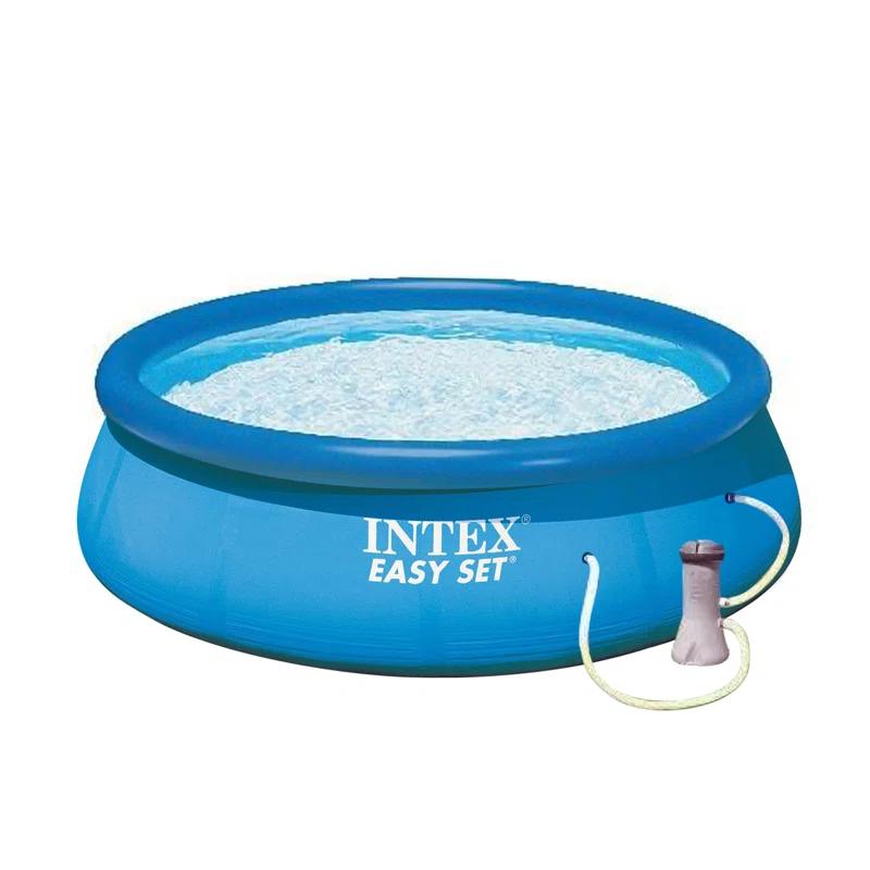 Intex Intex 12ft x 30in Easy Set Above Ground Swimming Pool and Filter Cartridge Pump