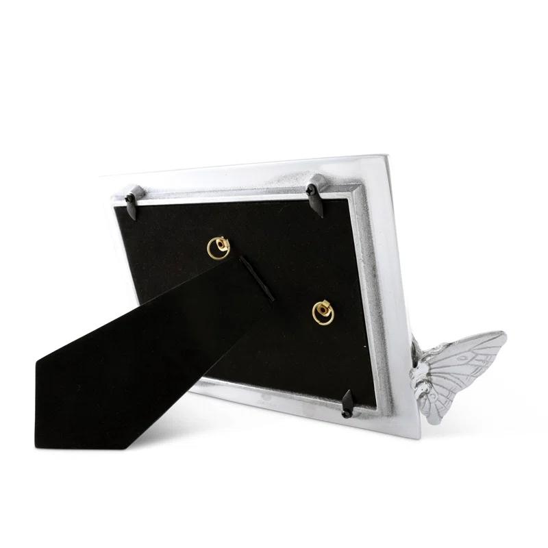 Arthur Court Designs Butterfly Silver Metal Embossed Picture Frame