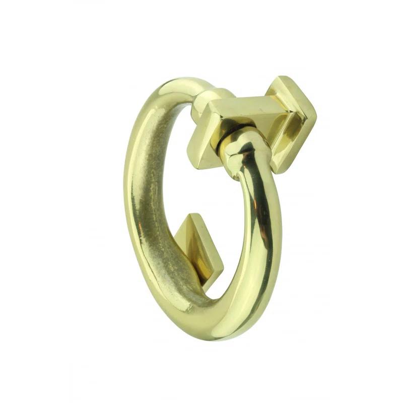 Ring Entry Solid Brass Door Knocker Antique Circular Brass Renovators Supply