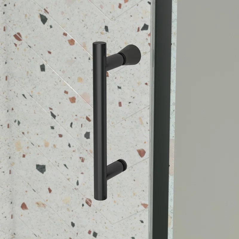 Arch Glass Designs 11DD131873LTS 38-42" W x 71" H Flush Glass Shower Door Reversible Installation