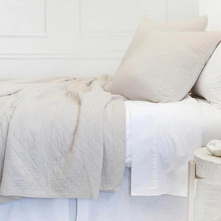 Blair Stonewashed Linen Sham by Pom Pom at Home - Taupe / Standard