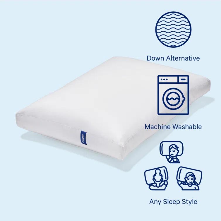 Casper Sleep Essential Pillow, Standard, Two Pack (Set of 2)