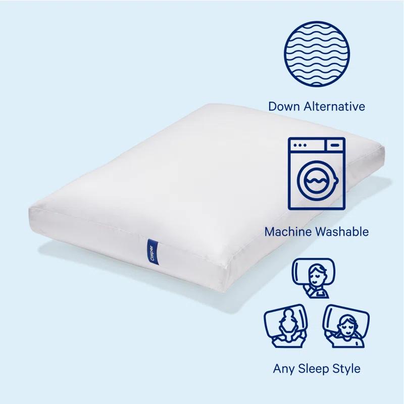 Casper Sleep Essential Pillow, Standard, Two Pack (Set of 2)