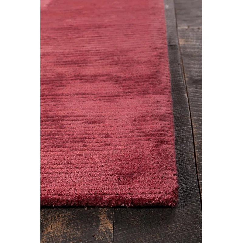 Angelo Hand Tufted Red Wool Area Rug