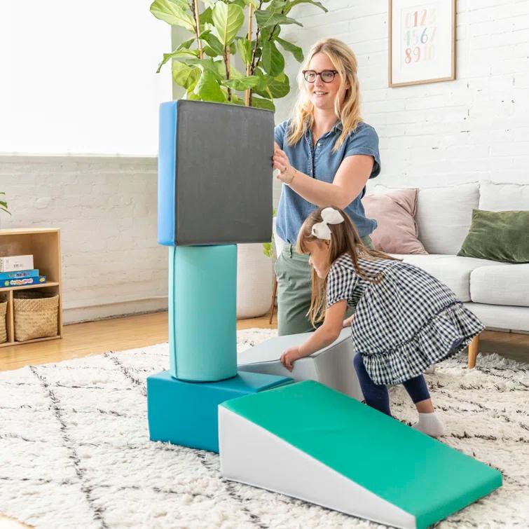 ECR4Kids SoftZone Climb and Crawl Playset, Building Blocks, 5-Piece & Reviews | Wayfair