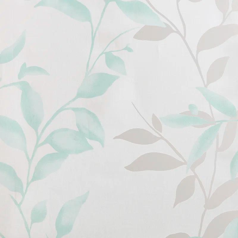 Madison Park Cecily Floral Printed Burnout Sheer Grommet Single Curtain Panel