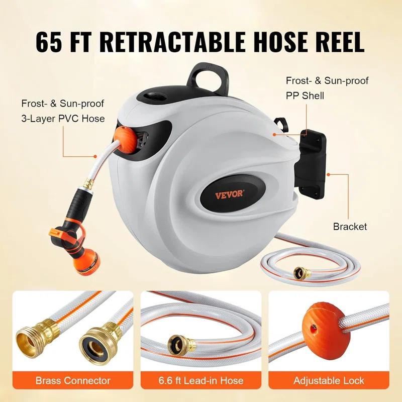 VEVOR Metal Wall Hose Reel