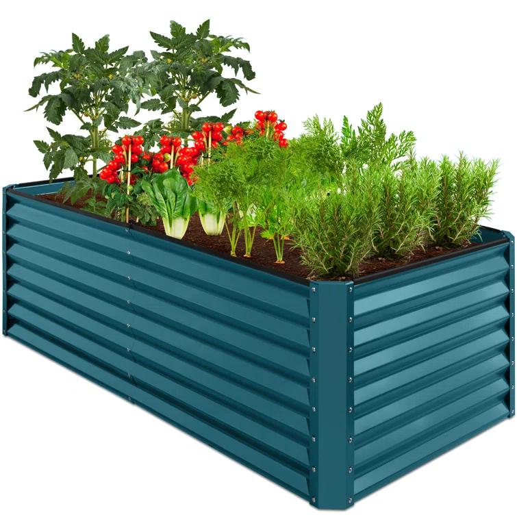 Arlmont & Co. Rosonda Outdoor Metal Raised Planter Box