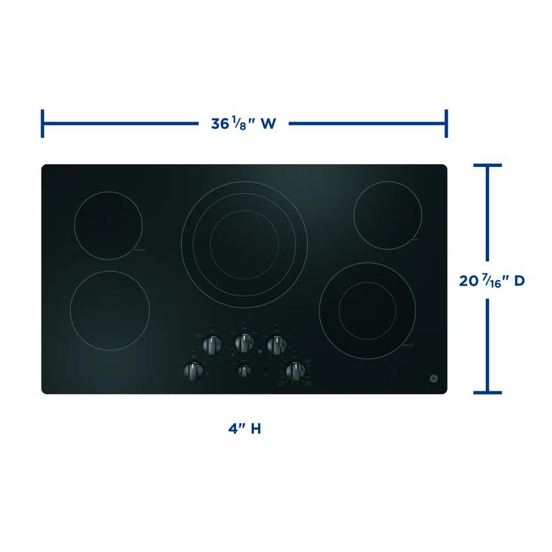 GE Appliances 36.13" Electric Cooktop with 5 Elements