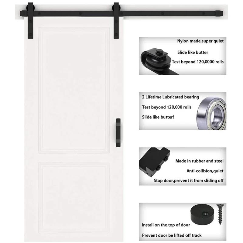 Lazio Sliding Standard Single Barn Door Hardware Kit