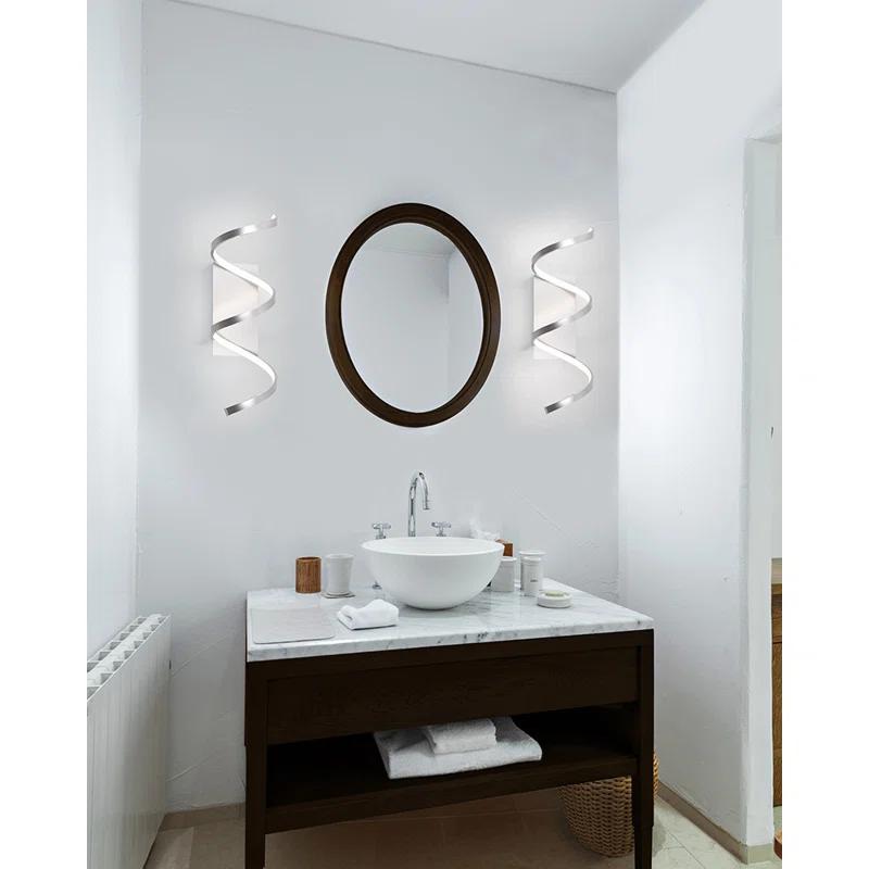 Kuzco Lighting Synergy Steel LED Flush Mounted Sconce