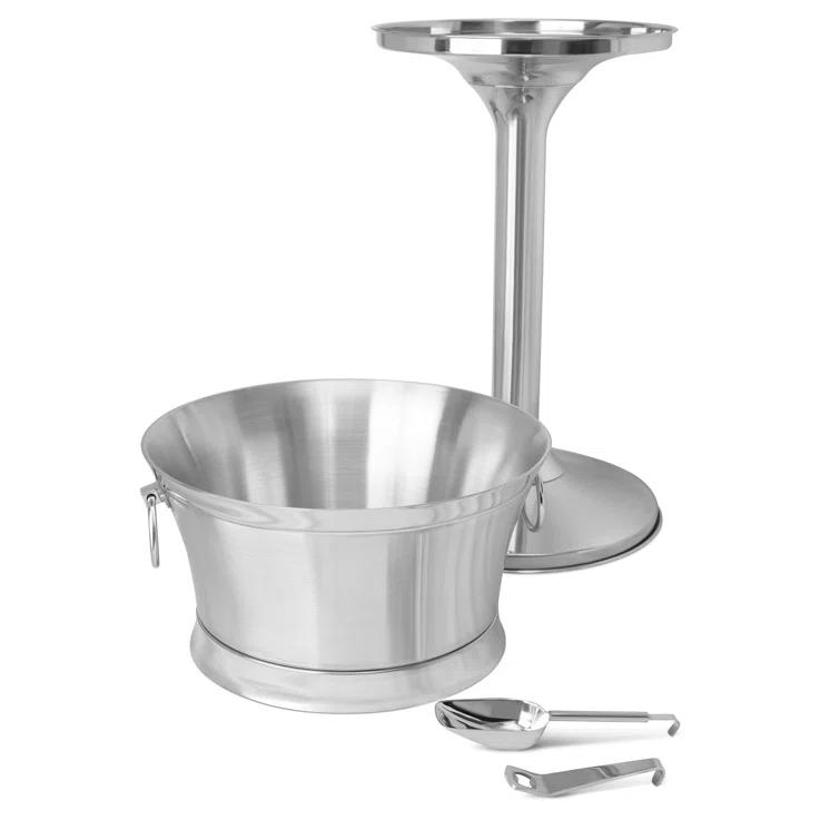 BirdRock Home Stainless Steel Bucket Stand