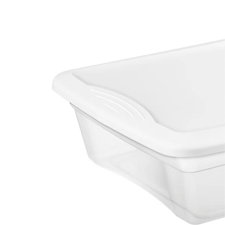 Sterilite Clear Plastic Stacking Storage Container Box w/ Lid