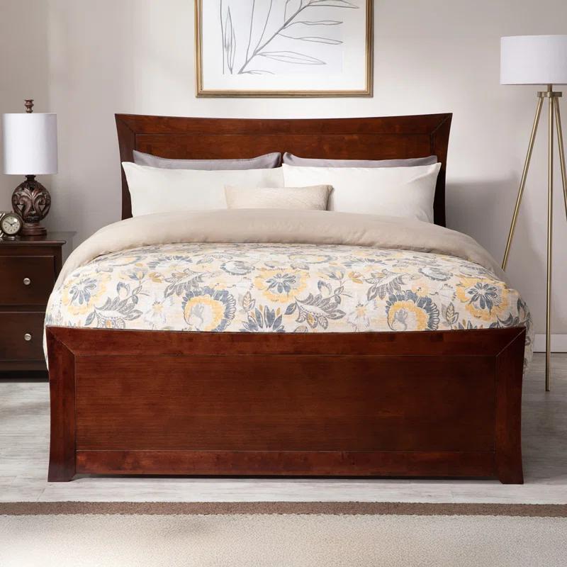 AFI Furnishings Metro Low Profile Solid Wood Platform Bed with Matching Footboard