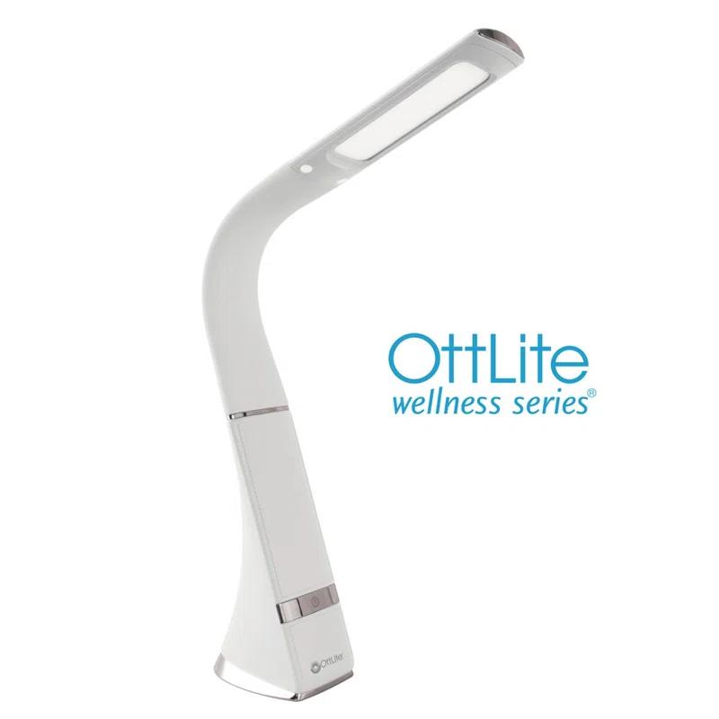 OttLite OttLite Wellness Recharge LED Desk LampPortable, Dimmable & Flexible Gooseneck, Rechargeable Battery