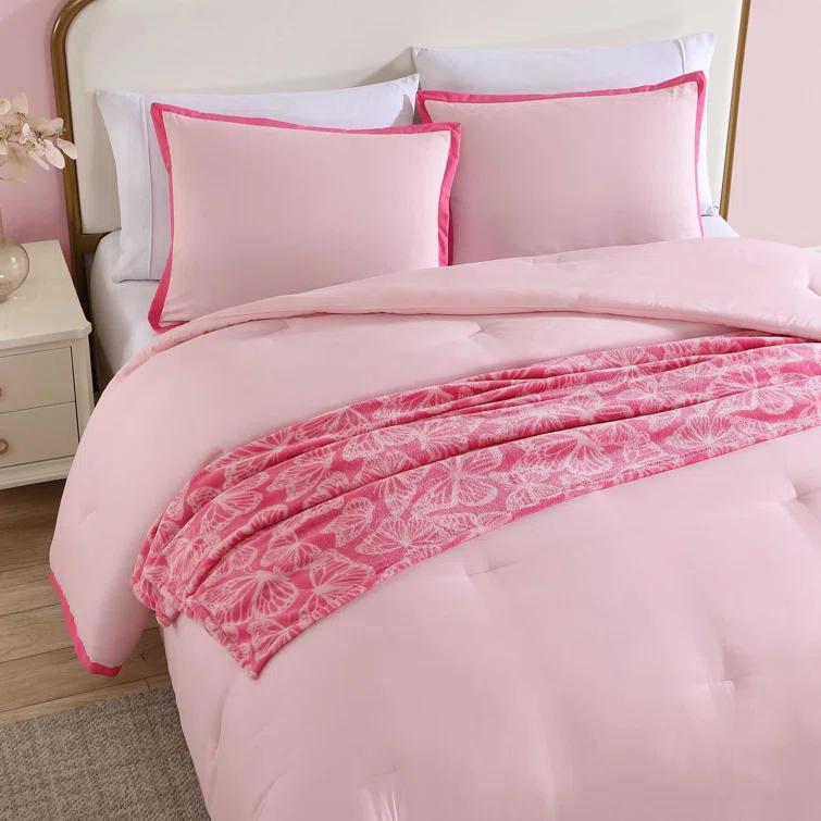 Betsey Johnson Hotel Signature Betsey Johnson Signature Solid Reversible Comforter Set