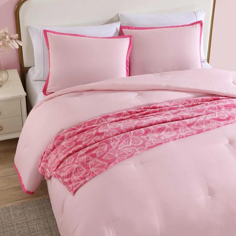 Betsey Johnson Betsey Johnson Signature Solid Reversible Comforter Set