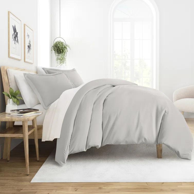 IEnjoy Home Super Soft Double Brushed Duvet Cover Set