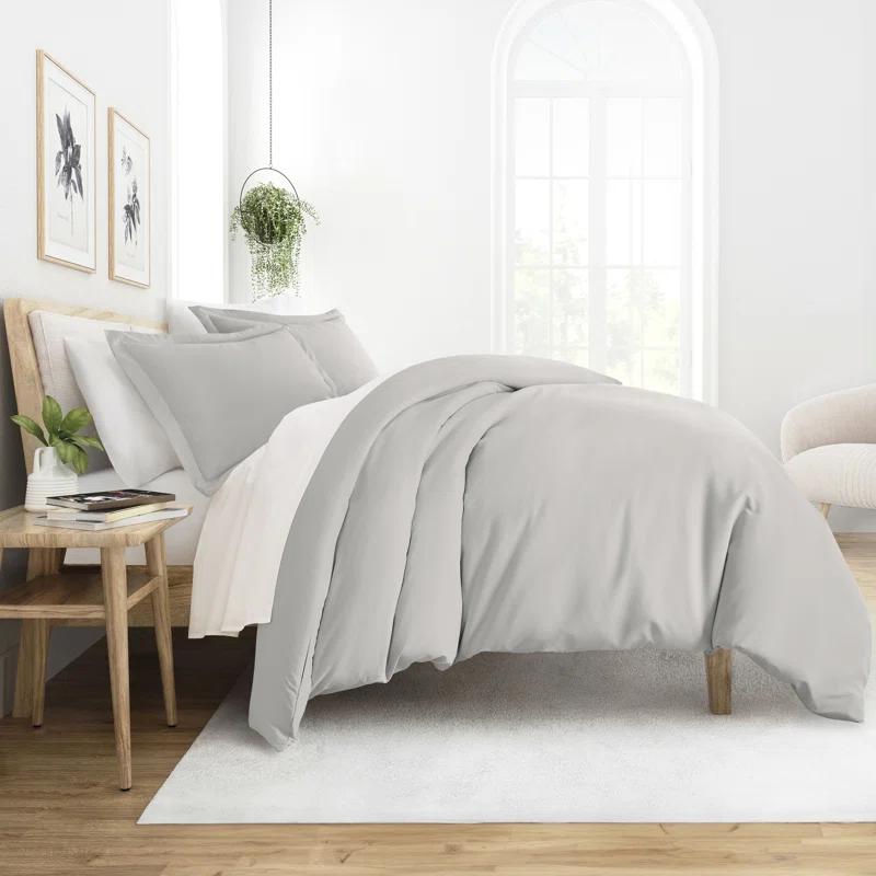 IEnjoy Home Super Soft Double Brushed Duvet Cover Set