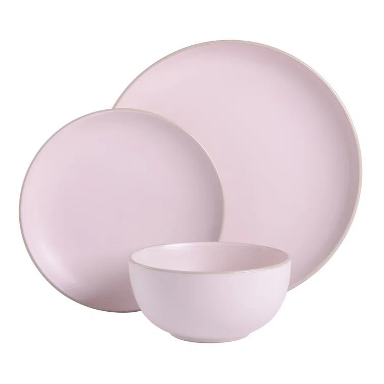Gibson Rockaway 12 Piece Dinnerware Set, Service for 4