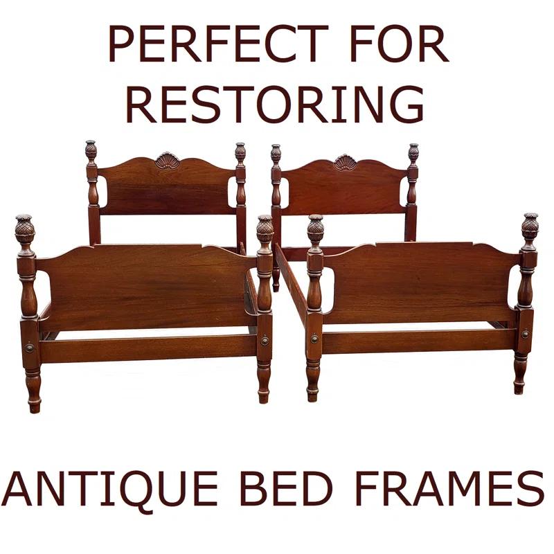 bedCLAW bedCLAW 82" Replacement Medium Finish Wooden Side Rails for Queen or King Beds