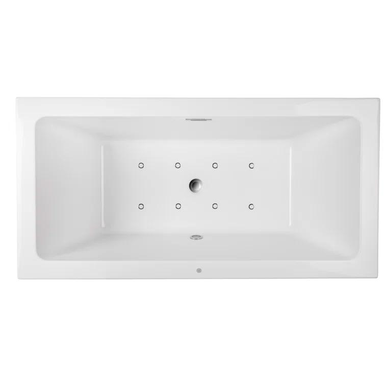 Orion 59'' x 30'' Freestanding Soaking Acrylic Bathtub